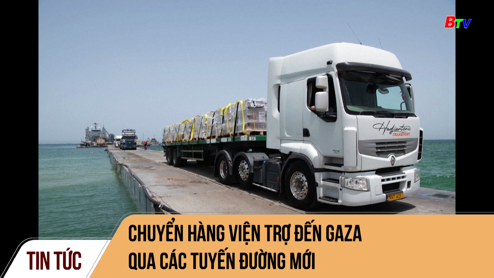 Chuyển hàng viện trợ đến Gaza qua các tuyến đường mới